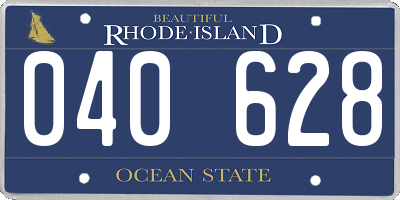 RI license plate 040628