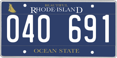 RI license plate 040691