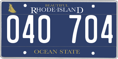RI license plate 040704
