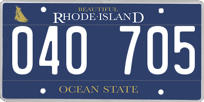 RI license plate 040705