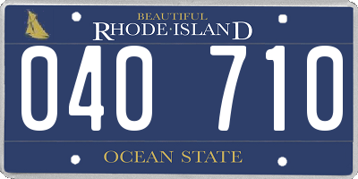 RI license plate 040710