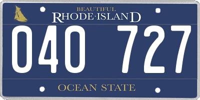 RI license plate 040727
