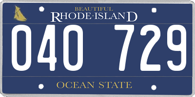 RI license plate 040729