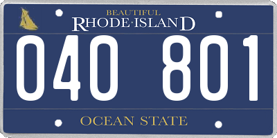 RI license plate 040801