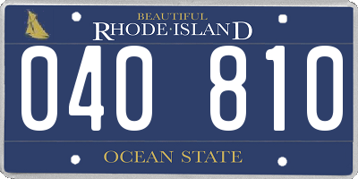 RI license plate 040810