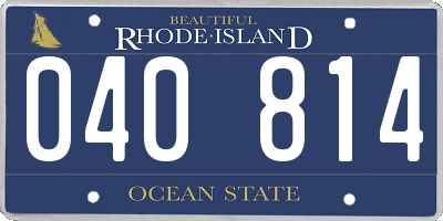 RI license plate 040814