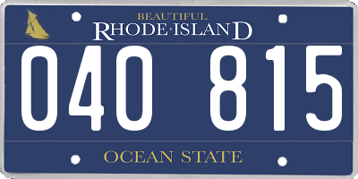 RI license plate 040815