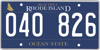 RI license plate 040826