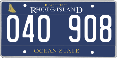 RI license plate 040908