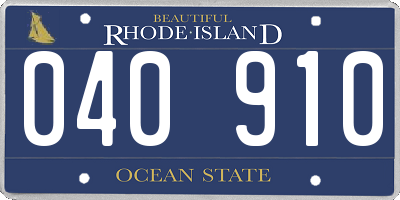 RI license plate 040910