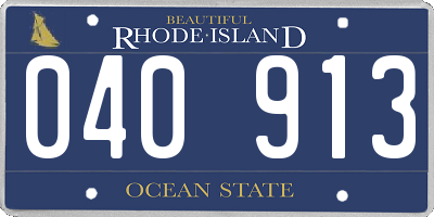 RI license plate 040913