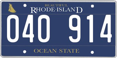 RI license plate 040914