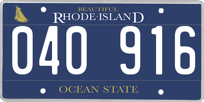 RI license plate 040916