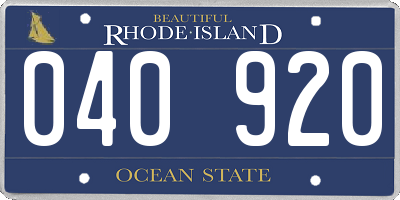 RI license plate 040920