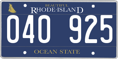 RI license plate 040925
