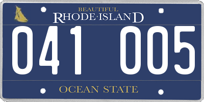 RI license plate 041005