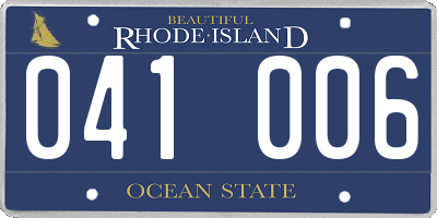 RI license plate 041006