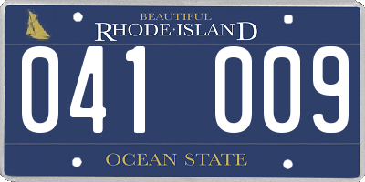 RI license plate 041009