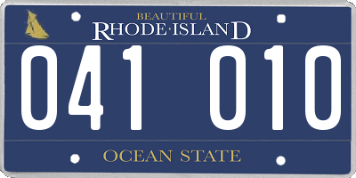 RI license plate 041010