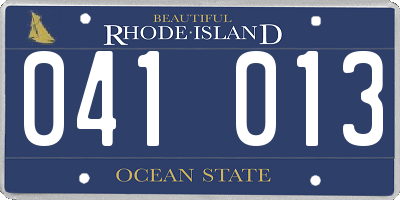 RI license plate 041013