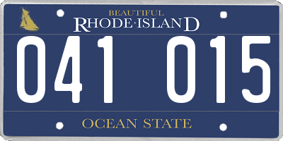 RI license plate 041015