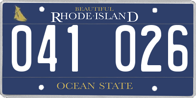 RI license plate 041026