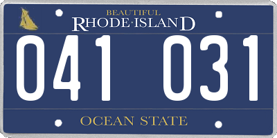 RI license plate 041031