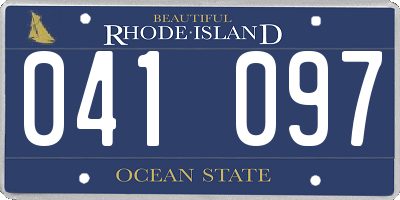 RI license plate 041097