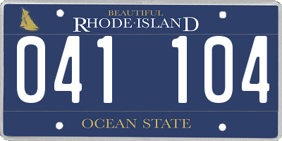 RI license plate 041104