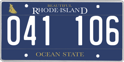 RI license plate 041106