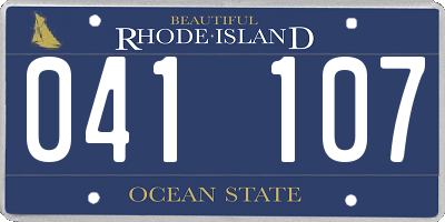 RI license plate 041107