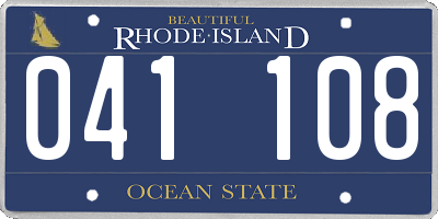 RI license plate 041108