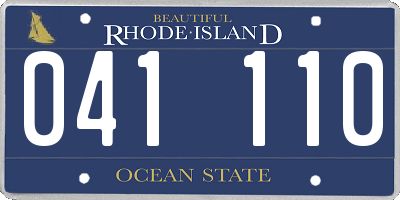 RI license plate 041110