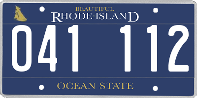 RI license plate 041112