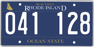 RI license plate 041128