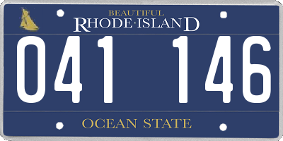 RI license plate 041146