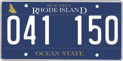 RI license plate 041150