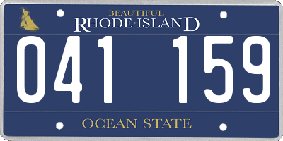 RI license plate 041159