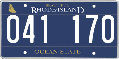 RI license plate 041170