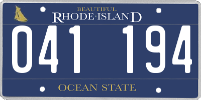 RI license plate 041194