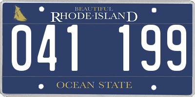 RI license plate 041199