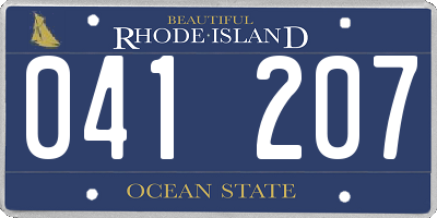 RI license plate 041207