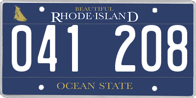RI license plate 041208