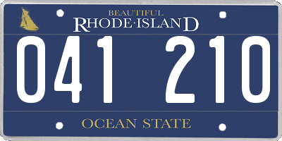 RI license plate 041210