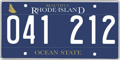 RI license plate 041212