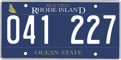 RI license plate 041227