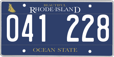 RI license plate 041228