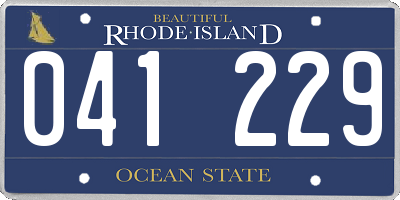 RI license plate 041229
