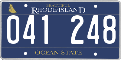RI license plate 041248