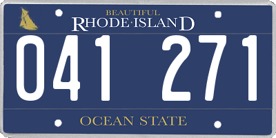 RI license plate 041271